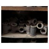 Cubby of galv/black pipe fittings