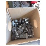 Contents of shelf cast iron spear finials