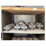 Cubby of galv/black pipe fittings