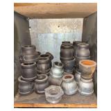 Cubby of galv/black pipe fittings