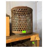 rustic steam punk water pump strainer