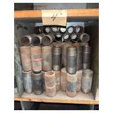 Cubby of galv/black pipe fittings