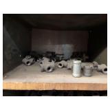 Cubby of galv/black pipe fittings