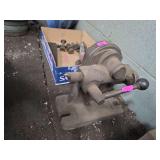 industrial tailstock, likely used as a 4th axis support on a milling machine or lathe to hold workpieces steady.