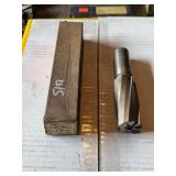 Brown & Sharpe 1-1/4” Two-Lip End Mill – No. 9 B&S Taper – E-619-R – HSS – New Old Stock