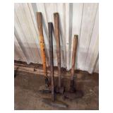 4 sledge hammers