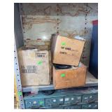 3 boxes of various sizes o rings