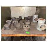 Cubby of galv/black pipe fittings