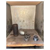 Cubby of galv/black pipe fittings