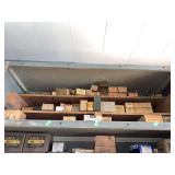 Contents of shelves machine screws various sizes