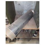 Shelf of black/ galvanized pipe fittings