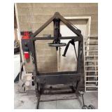 Vintage Industrial Screw Press / Arbor Press – Heavy Duty Hand Operated Press