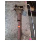 vintage adjustable monkey wrench, likely manufactured by the Bemis & Call company.