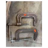 Pair of 5” C clamps
