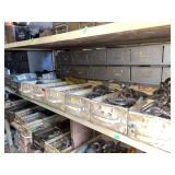 Contents of shelves rigging shackles, fittings miscellaneous hardware