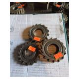 3- Side Milling Cutter: 3×7/16×1-1/4, 3×3/8×1,  3×5/8×1-1/4
