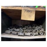 Cubby of galv/black pipe fittings