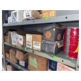 Contents of shelves various sizes hex bolts