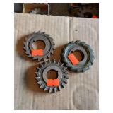 Lot of 3 HSS Milling Cutters – Staggered Tooth & Form Milling Cutters