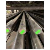 One piece of solid round steel. Approximately 1 1/4”x12’