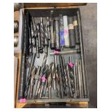 various industrial cutting tools, Morse taper drill bits and reamers
