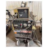 Hobart Mega-MIG 300 RVS Welder w/ Hobart 2000 Wire Feeder, Leads, Cart & Wire Spool – 300 Amp Industrial MIG System