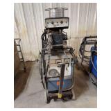 Miller CP-300 Industrial MIG Welder w/ Wire Feeder, Leads & Large Wire Spool – Rolling Welding System