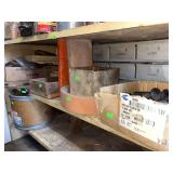 Contents of shelve miscellaneous hardware