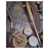 25ft welding hose with Victor Equipment Co  gages and cutting torch