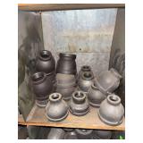 Cubby of galv/black pipe fittings