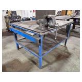 Heavy Duty 64'×49' Welding Table w/ Table Vise