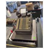 vintage Burroughs mechanical adding machine.