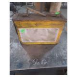 vintage metal ammunition storage box,