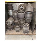 Cubby of galv/black pipe fittings