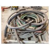 Large Lot Industrial Hydraulic & Air Hoses w/ Fittings – Heavy Duty Shop Hoses Assorted Sizes