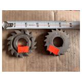 Lot of 2 HSS Side Milling Cutters – National Twist Drill & Tool Co. – Approx. 3” Arbor Mount