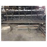 Industrial Gravity Roller Conveyor with Adjustable Metal Stands