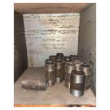 Cubby of galv/black pipe fittings