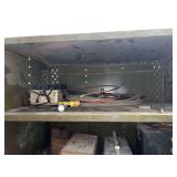 Contents of shelves with miscellaneous tools