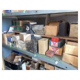 Contents of shelves machine screws, stove bolts various sizes
