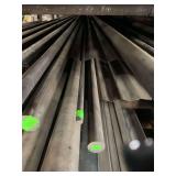 One piece of solid round steel. Approximately 3/16”x12’