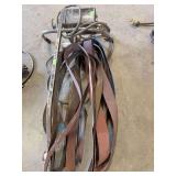 portable belt grinder / belt sander setup with multiple sanding belts