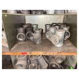 Cubby of galv/black pipe fittings