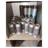 Cubby of galv/black pipe fittings