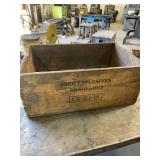 Vintage wooden explosives box