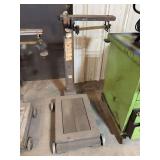 Vintage Fairbanks Platform Scale w/ Balance Beam – Industrial Warehouse Floor Scale