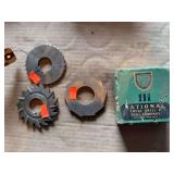 Lot of 3 HSS Milling Cutters – Staggered Tooth, Slitting & Side Milling Cutters