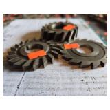 3- Side Milling Cutters: 3×3/16×1, 3×5/16×1, 3×1/2×1-1/4
