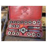 Metric Tap & Die Set with Die Stock & Tap Wrench – Assorted Threading Tool Kit in Case