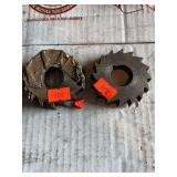 Two milling angle cutters 2 1/2”.